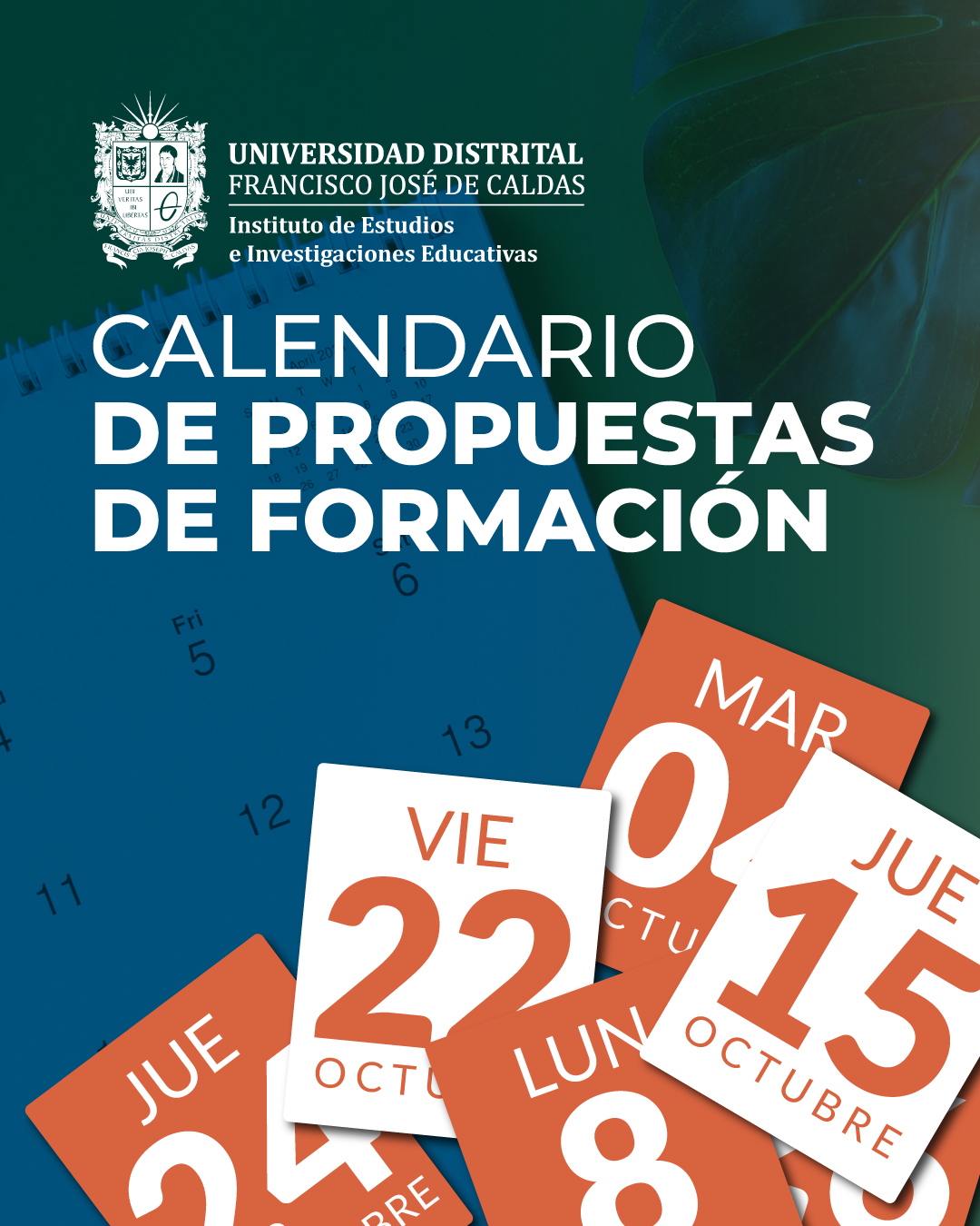 publicación Calendario de propuestas de formación